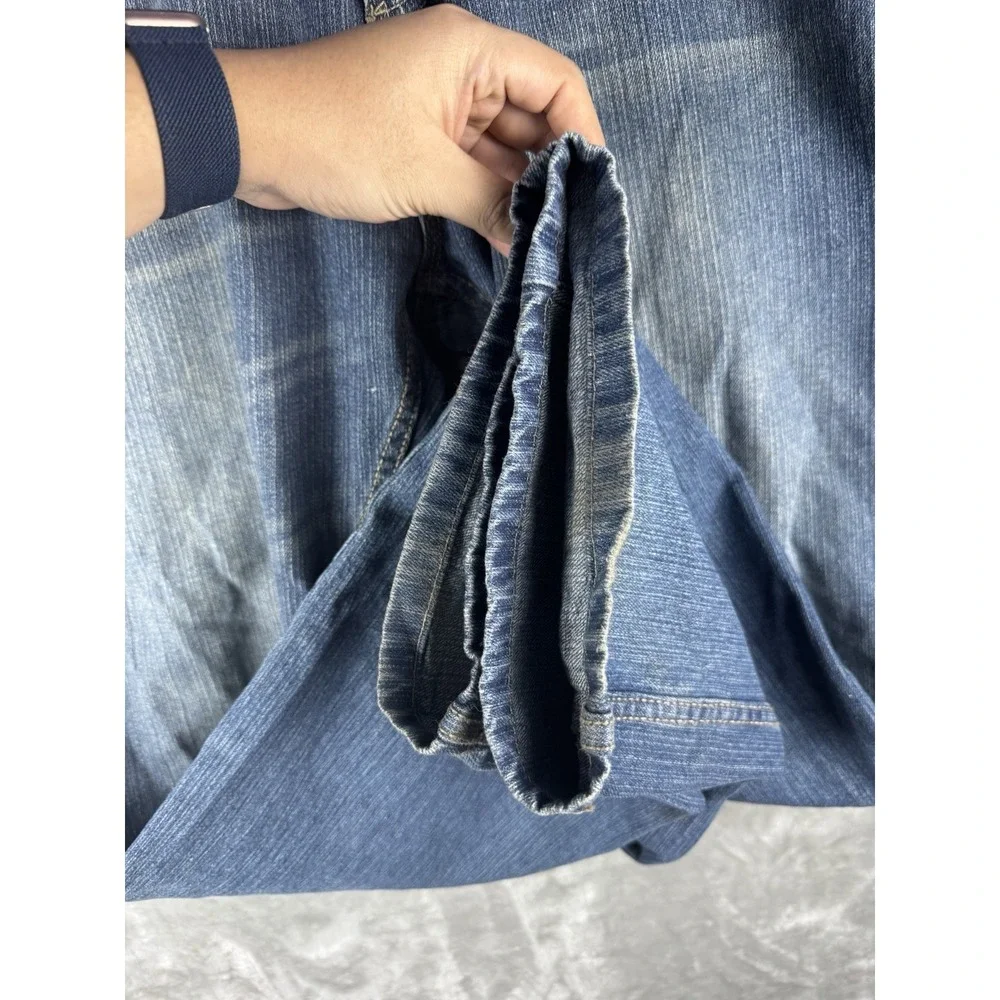 Vintage Black Label Baggy‎ Jeans Mens Size 36 (fits 40x31) Skull Logo Y2K Grunge